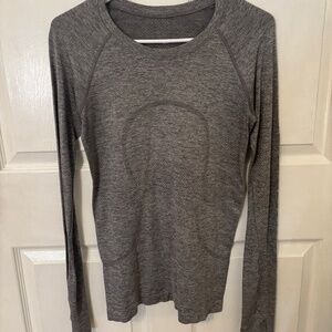Grey Lululemon Long Sleeve Swiftly Tech